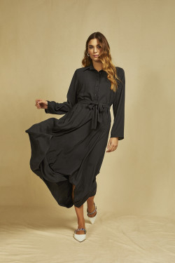 S9555 LONG POLO DRESS WITH...