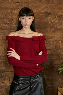N/813 SWEATER WITH BOWS