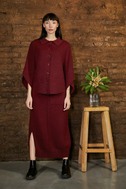 PTA3050 PONCHO WITH BUTTONS